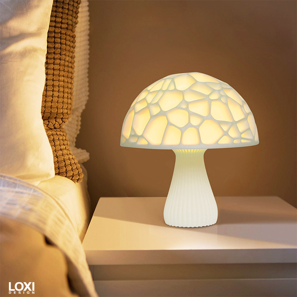 Loxi Design 3D Print Mushroom Lamp