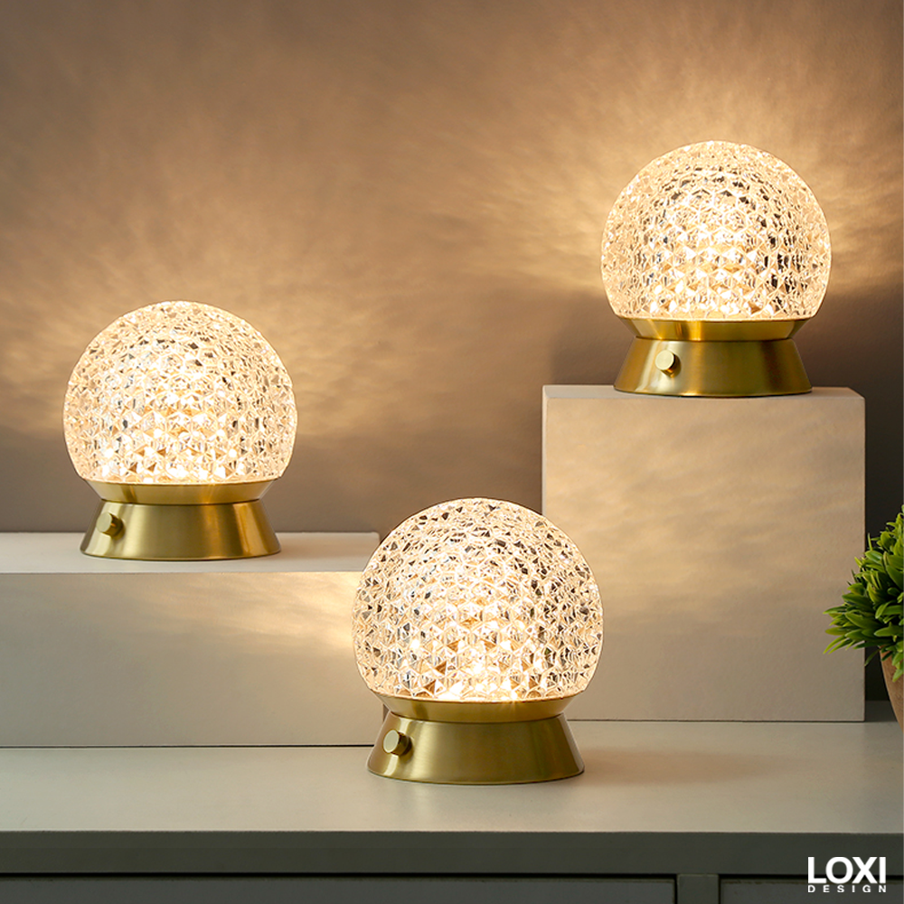 Loxi Design™ Crystal Ball Night Lamp